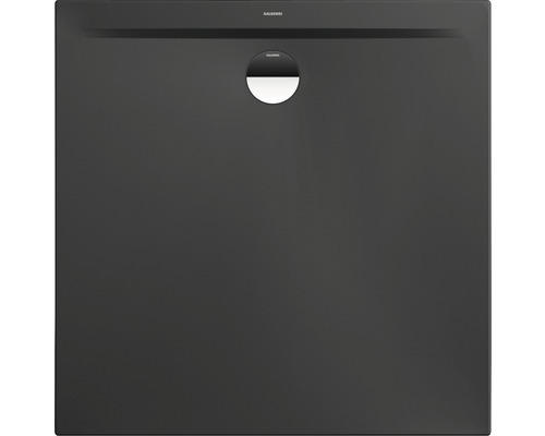 Extraflache Duschwanne Kaldewei Superplan Zero 80x80x3,2 cm grau cool glänzend mit Antirutschbeschichtung