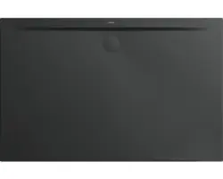 Extraflache Rechteck-Duschwanne Kaldewei Superplan Zero 140x100x3,2 cm grau cool glänzend mit Antirutschbeschichtung