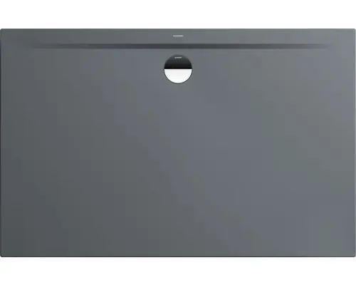Extraflache Rechteck-Duschwanne Kaldewei Superplan Zero 120x100x3,2 cm grau warm glänzend