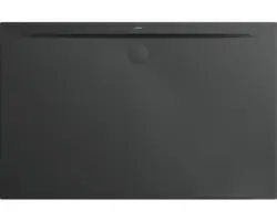 Extraflache Rechteck-Duschwanne Kaldewei Superplan Zero 120x100x3,2 cm grau cool glänzend