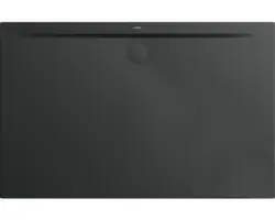 Extraflache Rechteck-Duschwanne Kaldewei Superplan Zero 140x90x3,2 cm grau cool glänzend
