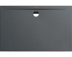 Extraflache Rechteck-Duschwanne Kaldewei Superplan Zero 180x100x3,2 cm grau warm glänzend