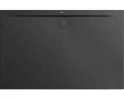Extraflache Rechteck-Duschwanne Kaldewei Superplan Zero 120x90x3,2 cm grau cool glänzend