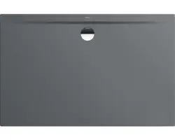Extraflache Rechteck-Duschwanne Kaldewei Superplan Zero 110x75x3,2 cm grau warm glänzend mit Antirutschbeschichtung