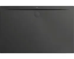Extraflache Rechteck-Duschwanne Kaldewei Superplan Zero 160x75x3,2 cm grau cool glänzend mit Antirutschbeschichtung