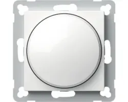 Dimmer TEM Logiq Drehwechsel 400 W unterputz weiß glänzend