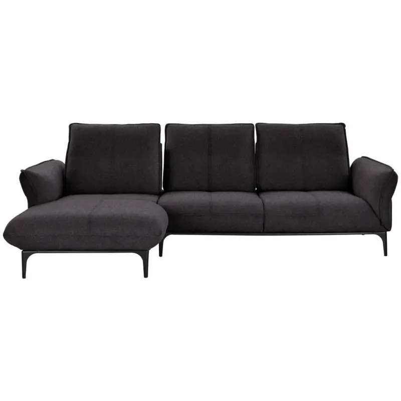 Ecksofa in Webstoff Braun