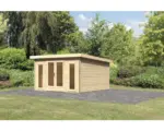 Hornbach Gartenhaus Karibu Badeburg 3 365x365 cm natur