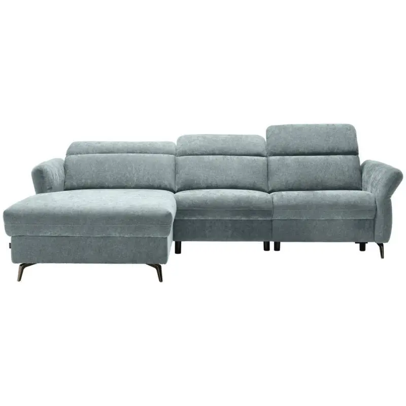 Ecksofa in Webstoff Türkis