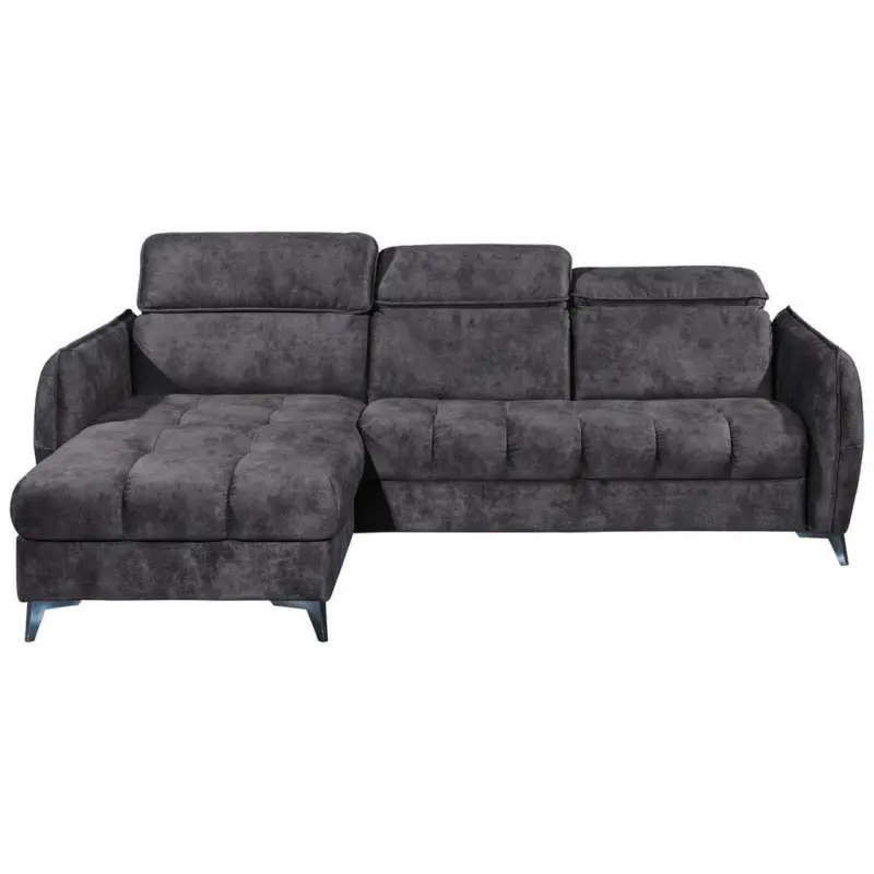 Ecksofa in Mikrofaser Schlammfarben