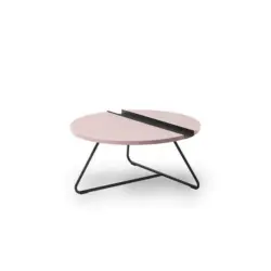 Couchtisch in Metall, Holzwerkstoff 83/83/37 cm