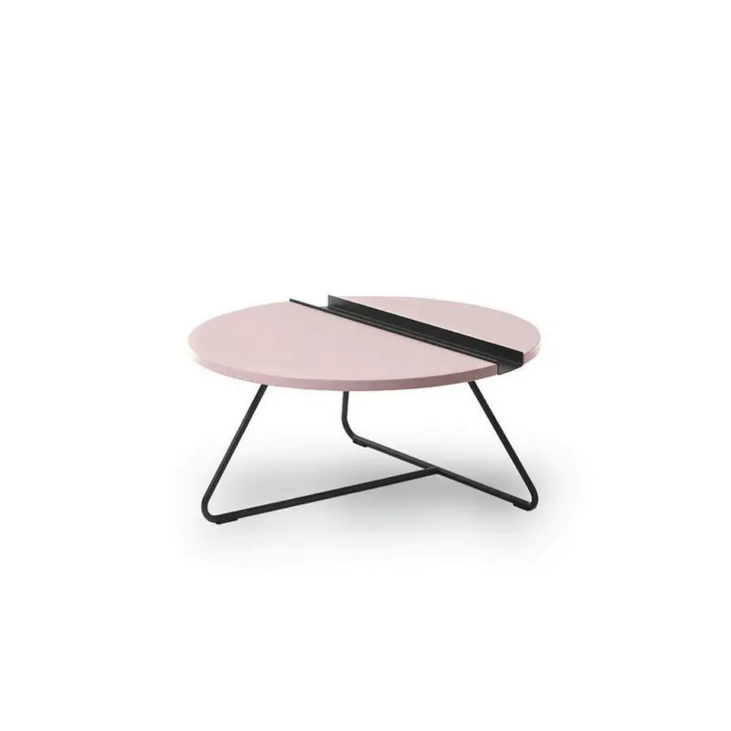 Couchtisch in Metall, Holzwerkstoff 83/83/37 cm