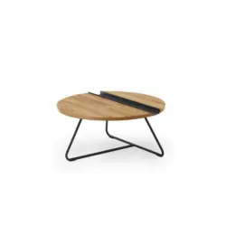 Couchtisch in Metall, Holzwerkstoff 83/83/37 cm