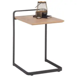 Beistelltisch in Holz, Metall 50/40/56 cm