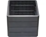 Hornbach Hochbeet Bodeneben Flexibel UV-beständig Wasserfest Winterfest GRAF Ergo Quadro x 8 Paneele Ergo Stone, 8 Eckverbinder, Flora-Wassersparsystem ,anthrazit grau