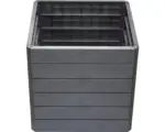 Hornbach Hochbeet Bodeneben Flexibel UV-beständig Wasserfest Winterfest GRAF Ergo Quadro x 12 Paneele Ergo Stone, 12 Eckverbinder, Flora-Wassersparsystem ,anthrazit grau