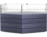 Hornbach Hochbeet Bodeneben Flexibel UV-beständig Wasserfest Winterfest GRAF Ergo Turbo x 12 Paneele Ergo Wood, 6 Paneele Wachstumsmodul transparent, 18 Steckverbinder, Flora-Wassersparsystem ,anthrazit braun