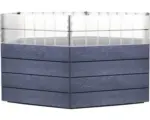 Hornbach Hochbeet Bodeneben Flexibel UV-beständig Wasserfest Winterfest GRAF Ergo Turbo x 12 Paneele Ergo Stone, 6 Paneele Wachstumsmodul transparent, 18 Steckverbinder, Flora-Wassersparsystem ,anthrazit grau
