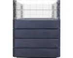 Hornbach Hochbeet Bodeneben Flexibel UV-beständig Wasserfest Winterfest GRAF Ergo Quadro Turbo x 8 Paneele Ergo Wood, 4 Paneele Wachstumsmodul transparent, 12 Eckverbinder, Flora-Wassersparsystem ,anthrazit braun