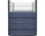 Hornbach Hochbeet Bodeneben Flexibel UV-beständig Wasserfest Winterfest GRAF Ergo Quadro Turbo x 8 Paneele Ergo Stone, 4 Paneele Wachstumsmodul transparent, 12 Eckverbinder, Flora-Wassersparsystem ,anthrazit grau