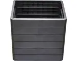 Hornbach Hochbeet Bodeneben Flexibel UV-beständig Wasserfest Winterfest GRAF Ergo Quadro x 12 Paneele Ergo Stone, 12 Eckverbinder, Flora-Wassersparsystem ,anthrazit grau