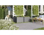 Hornbach Hochbeet klassisch Vitavia Linus 630 96,2 x 187,7 x 63,2 cm granit-schwarz