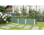 Hornbach Hochbeet klassisch Vitavia Linus In&Out 401 S 65 x 185 x 40,1 cm seegras-aluminium