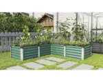 Hornbach Hochbeet klassisch Vitavia Linus In&Out 401 M 185 x 185 x 40,1 cm seegras-aluminium