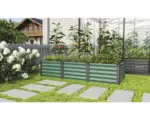 Hornbach Hochbeet klassisch Vitavia Linus In&Out 401 S 65 x 185 x 40,1 cm seegras-schwarz