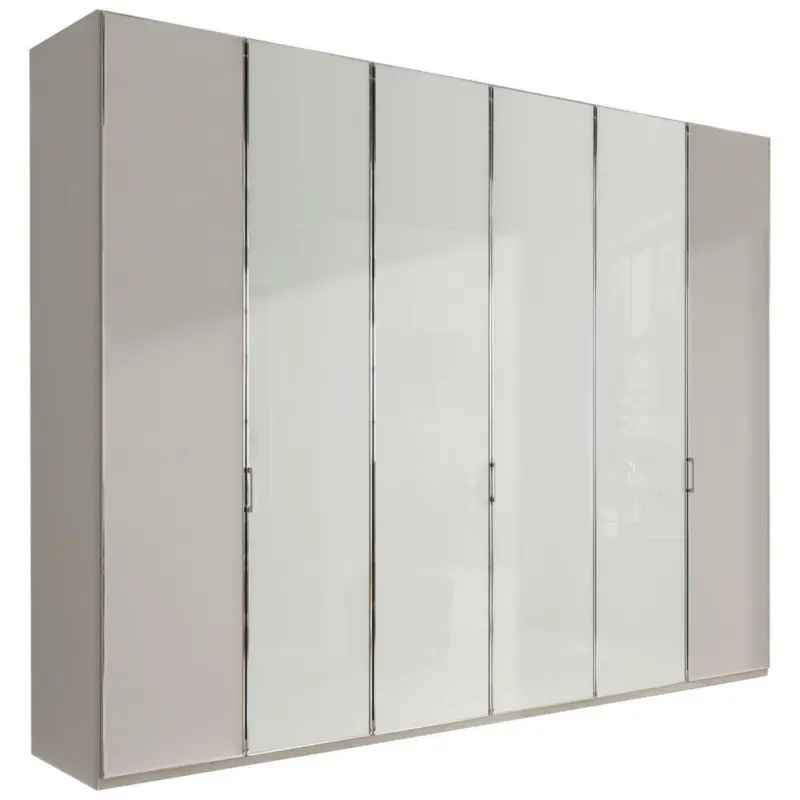 Dreht&uuml;renschrank in Grau, Wei&szlig;