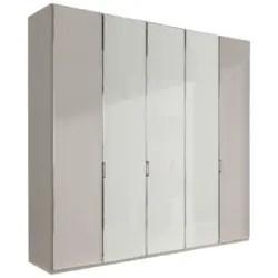 Dreht&uuml;renschrank in Grau, Wei&szlig;