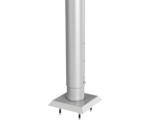 Hornbach Aluminium-Pfosten biohort zum Aufschrauben 135 cm Ø 8,5 cm silber-metallic