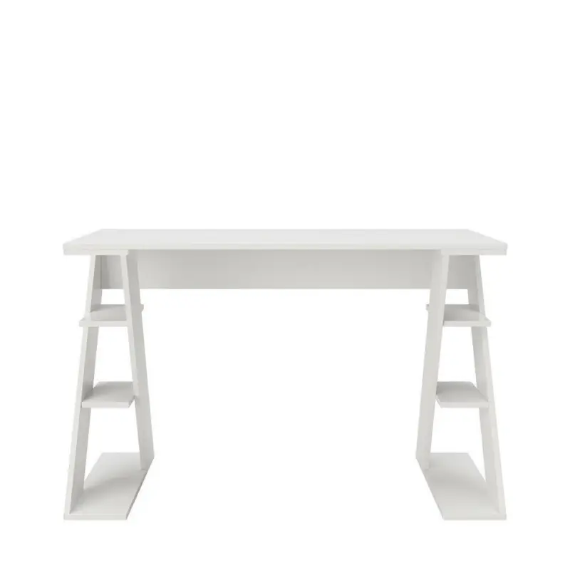 Schreibtisch 120/75/55 cm in Weiß Hochglanz