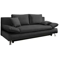 Schlafsofa in Webstoff Anthrazit