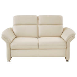Zweisitzer-Sofa in Echtleder Creme