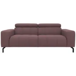 Zweisitzer-Sofa in Webstoff Beere