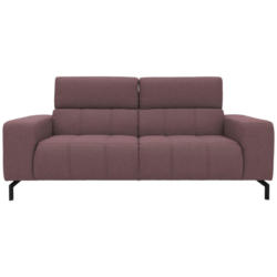 Zweisitzer-Sofa in Webstoff Beere