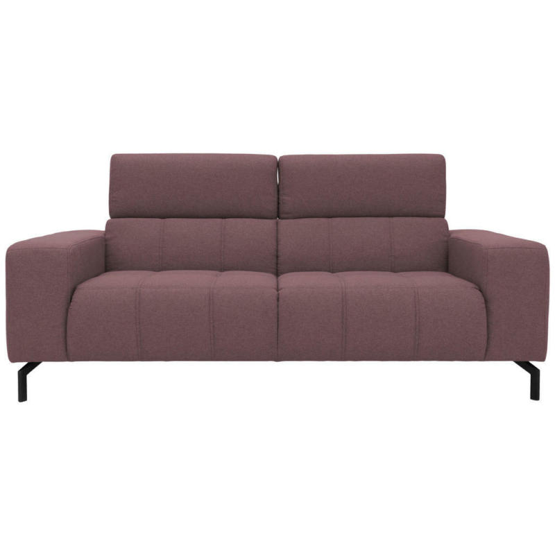 Zweisitzer-Sofa in Webstoff Beere