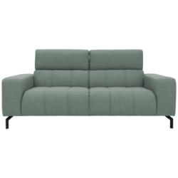 Zweisitzer-Sofa in Webstoff Türkis