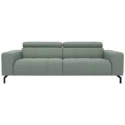Dreisitzer-Sofa in Webstoff Türkis