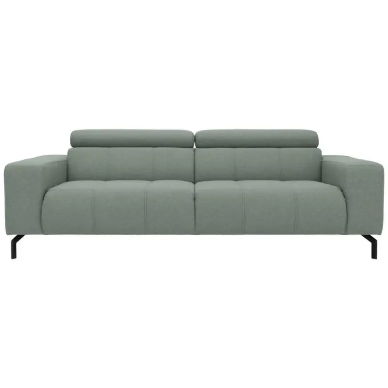 Dreisitzer-Sofa in Webstoff Türkis