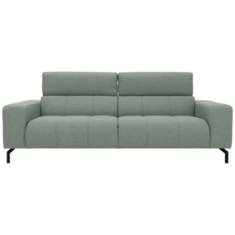 Dreisitzer-Sofa in Webstoff Türkis