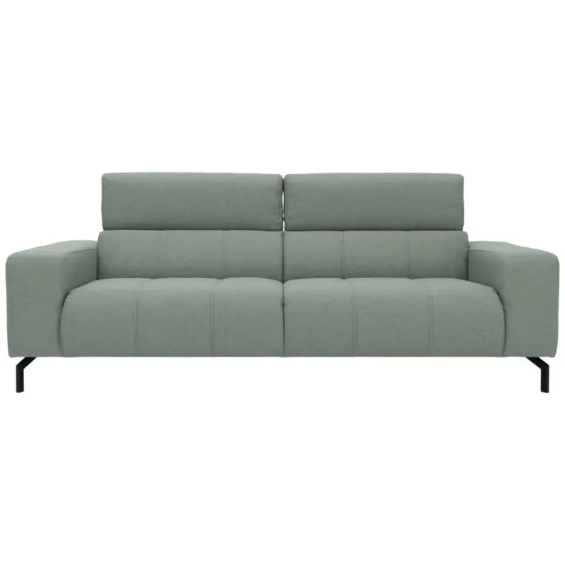 Dreisitzer-Sofa in Webstoff Türkis