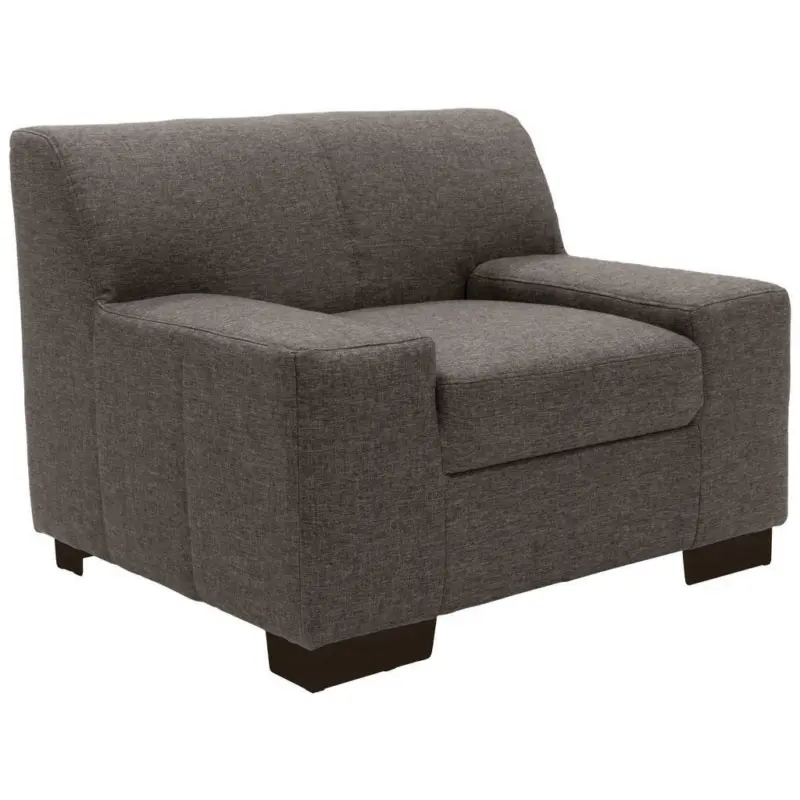 Sessel in Webstoff Graubraun