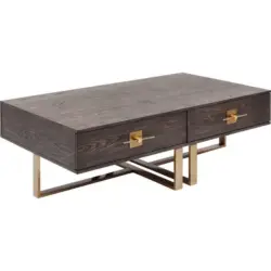 Couchtisch in Metall, Holzwerkstoff 137,4/45,5/77 cm