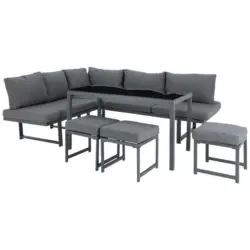 Loungegarnitur 18-teilig 179/212,5 cm