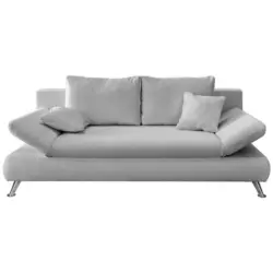 Schlafsofa in Webstoff Blau, Grau