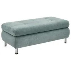 Hocker in Textil Blau