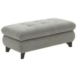 Hocker in Textil Grau