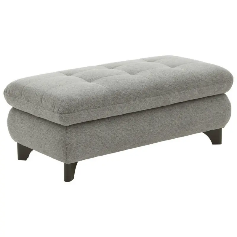 Hocker in Textil Grau